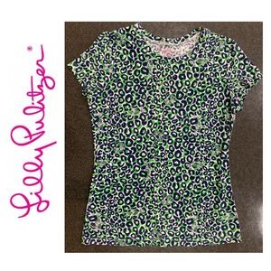 Lilly Pulitzer Thrill of the Chase Leopard Top